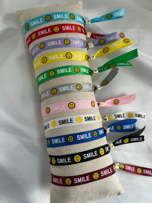 ‘SMILE’ lint armbandjes