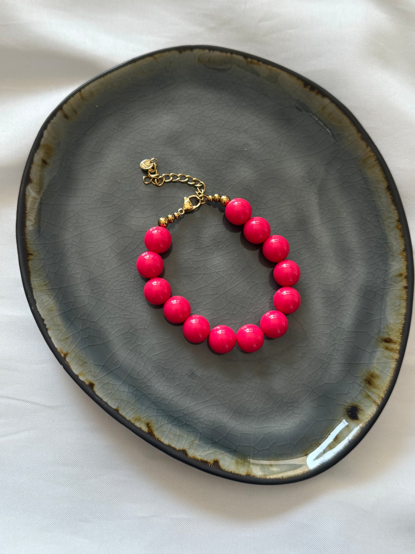 ‘BIG BEADS’ armband - diverse kleuren