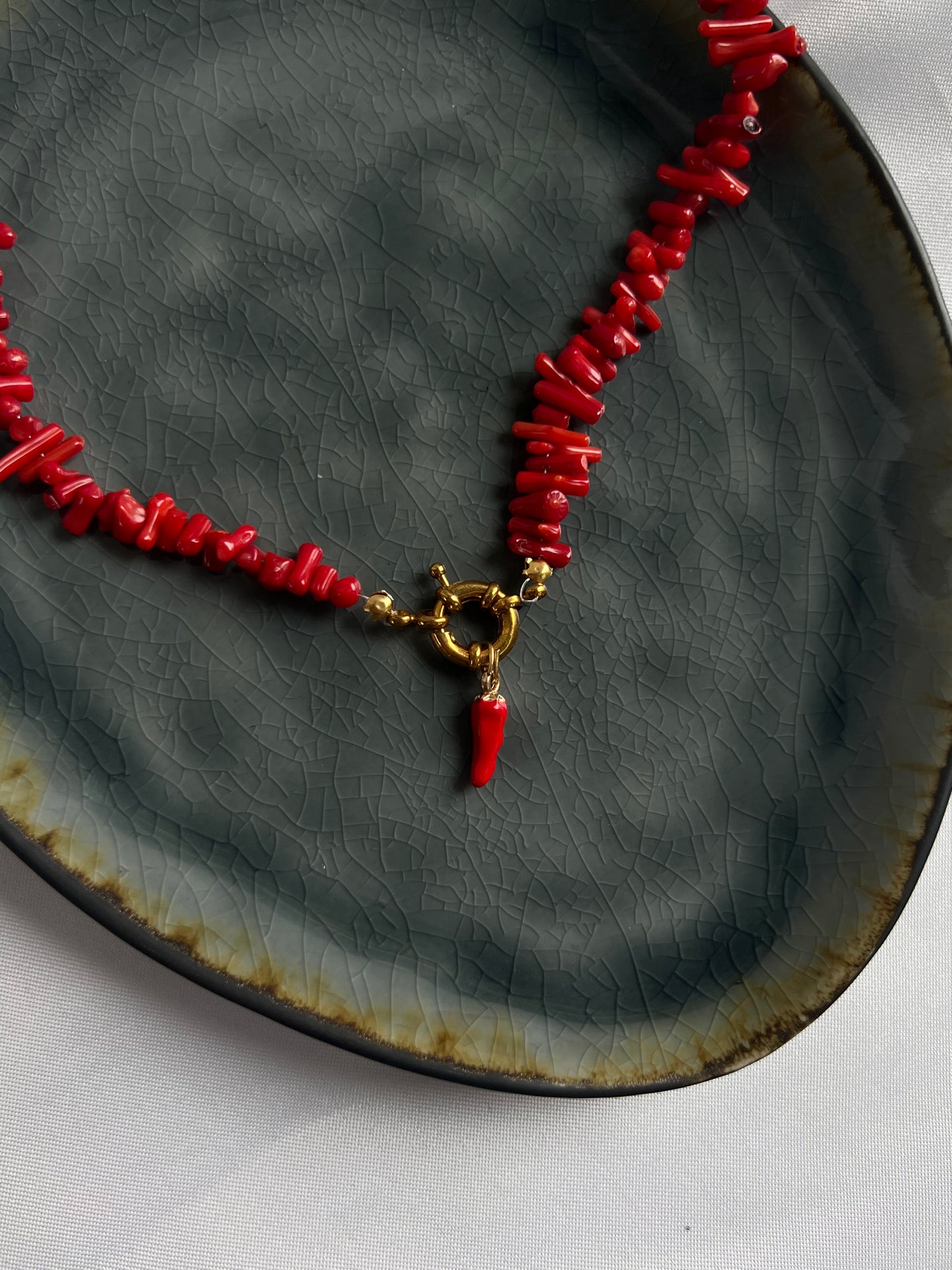 Peper ketting - goud / zilver