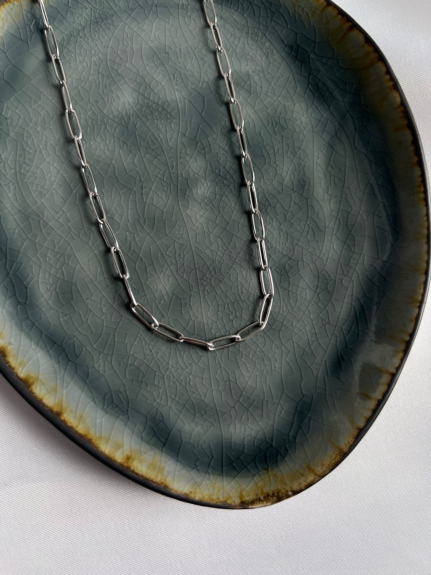 Basic schakelketting - goud/zilver