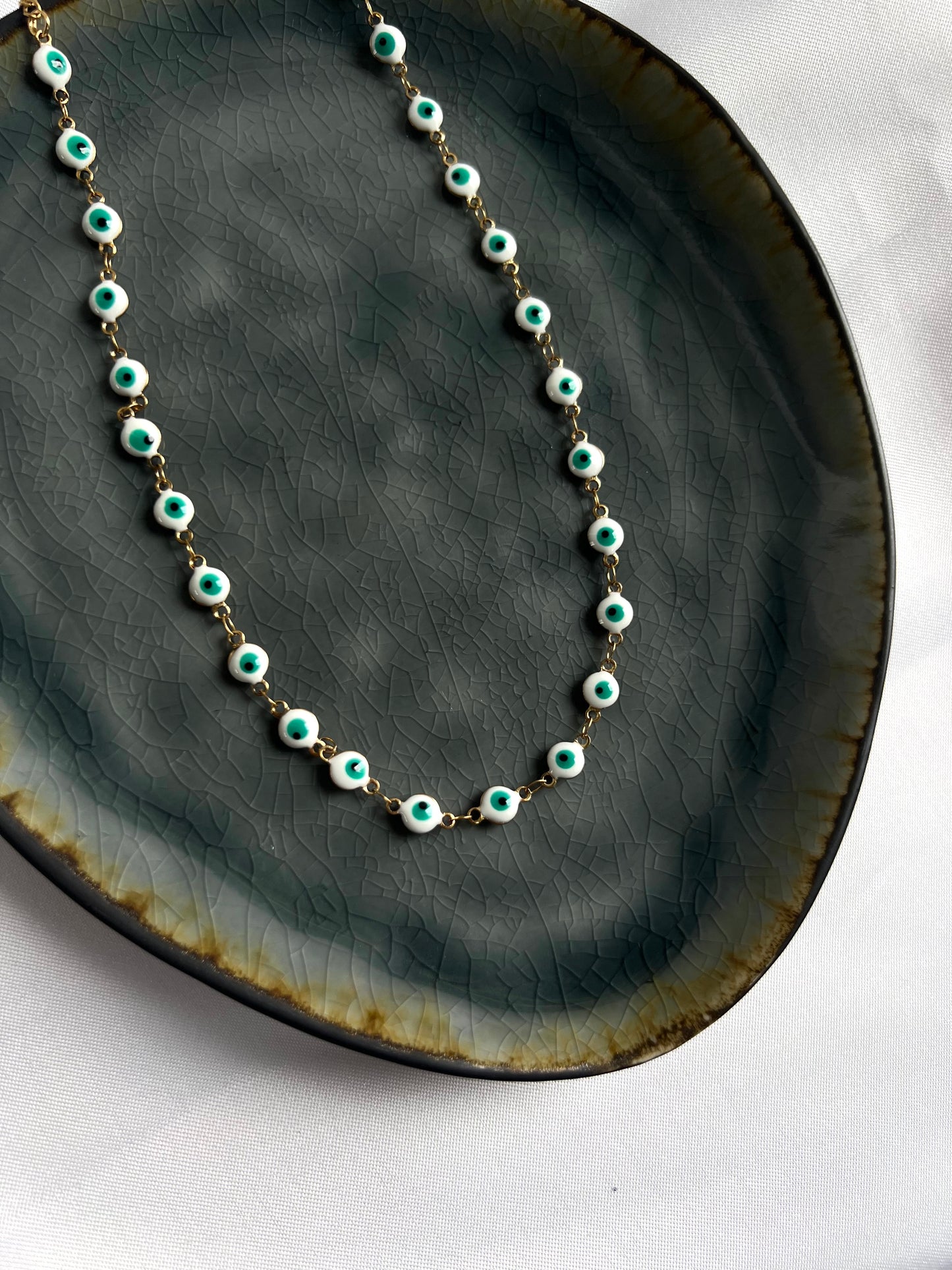 Evil eye ketting - goud