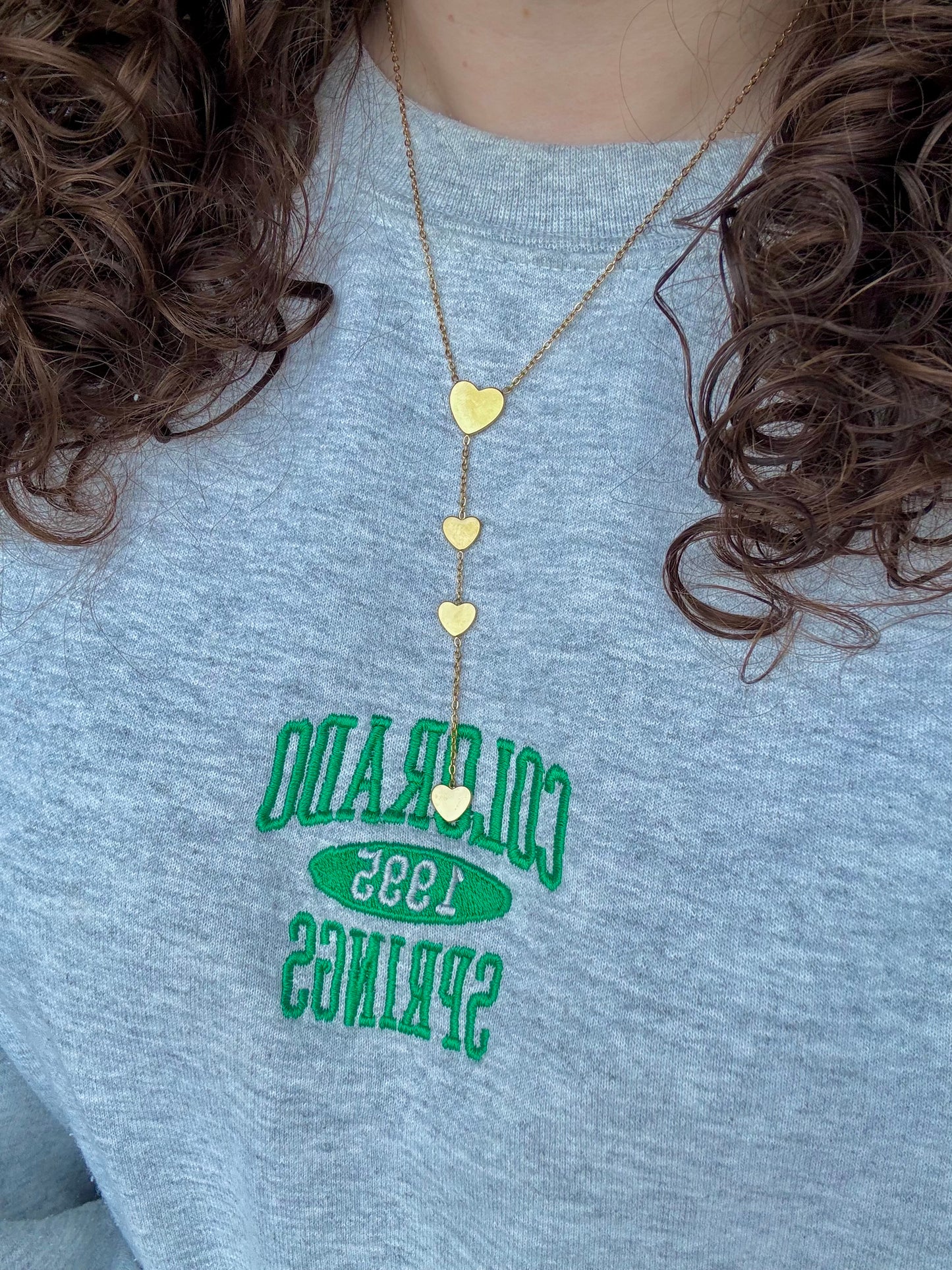 ‘HEARTS’ ketting - goud