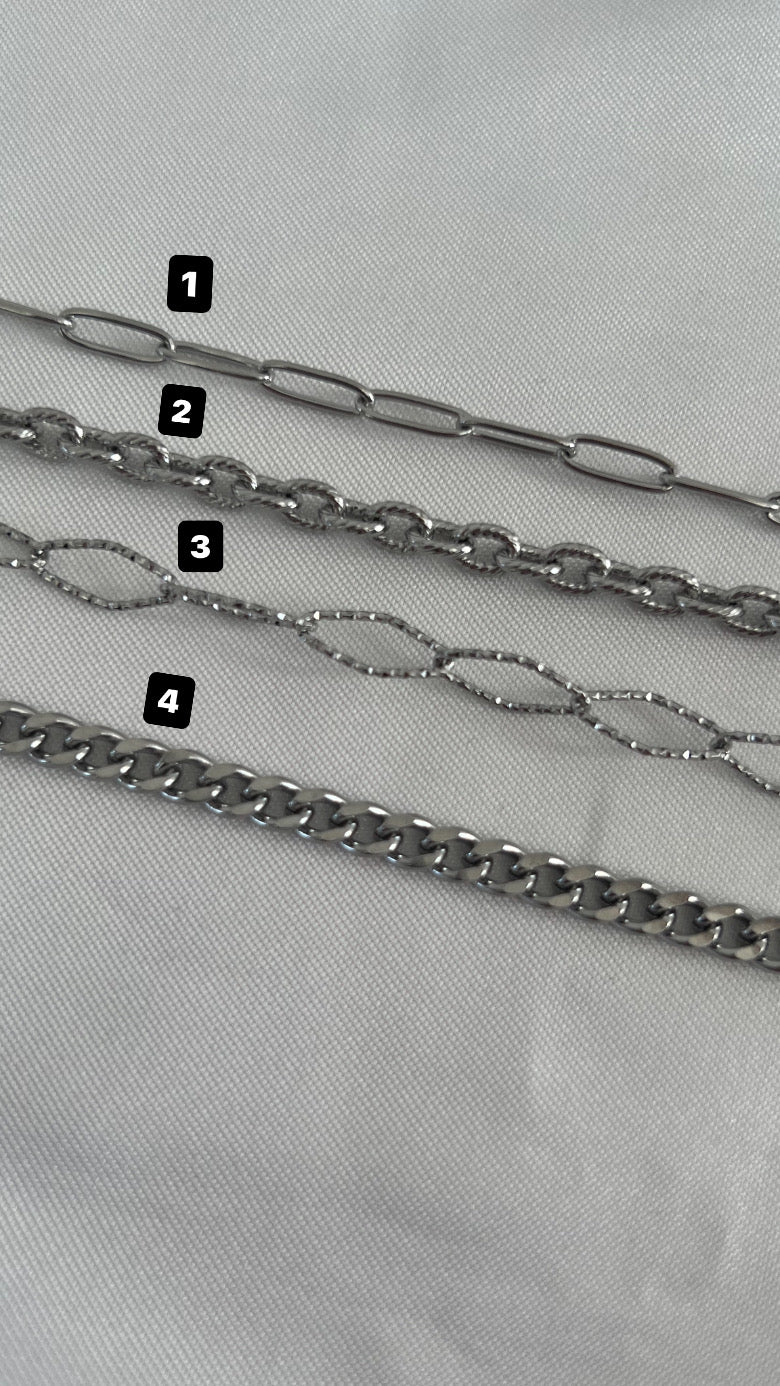 MAKE YOUR OWN (BEDELKETTING) - zilver
