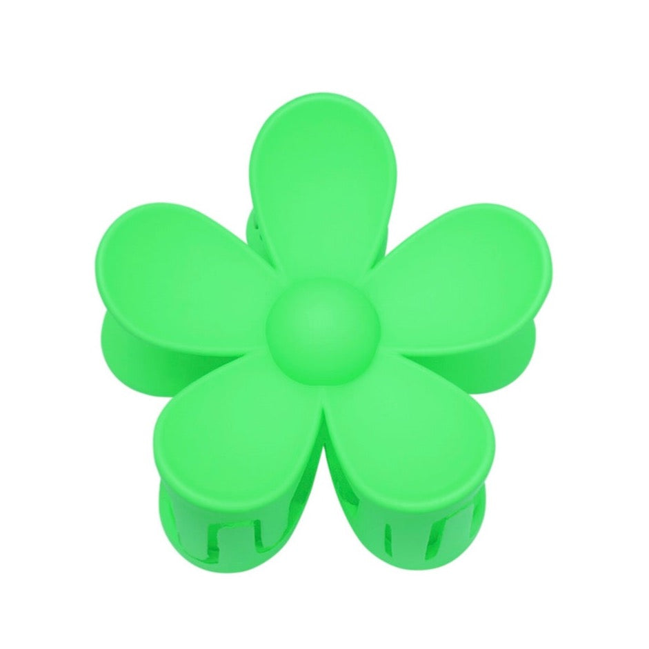 Flower haarclip - groen