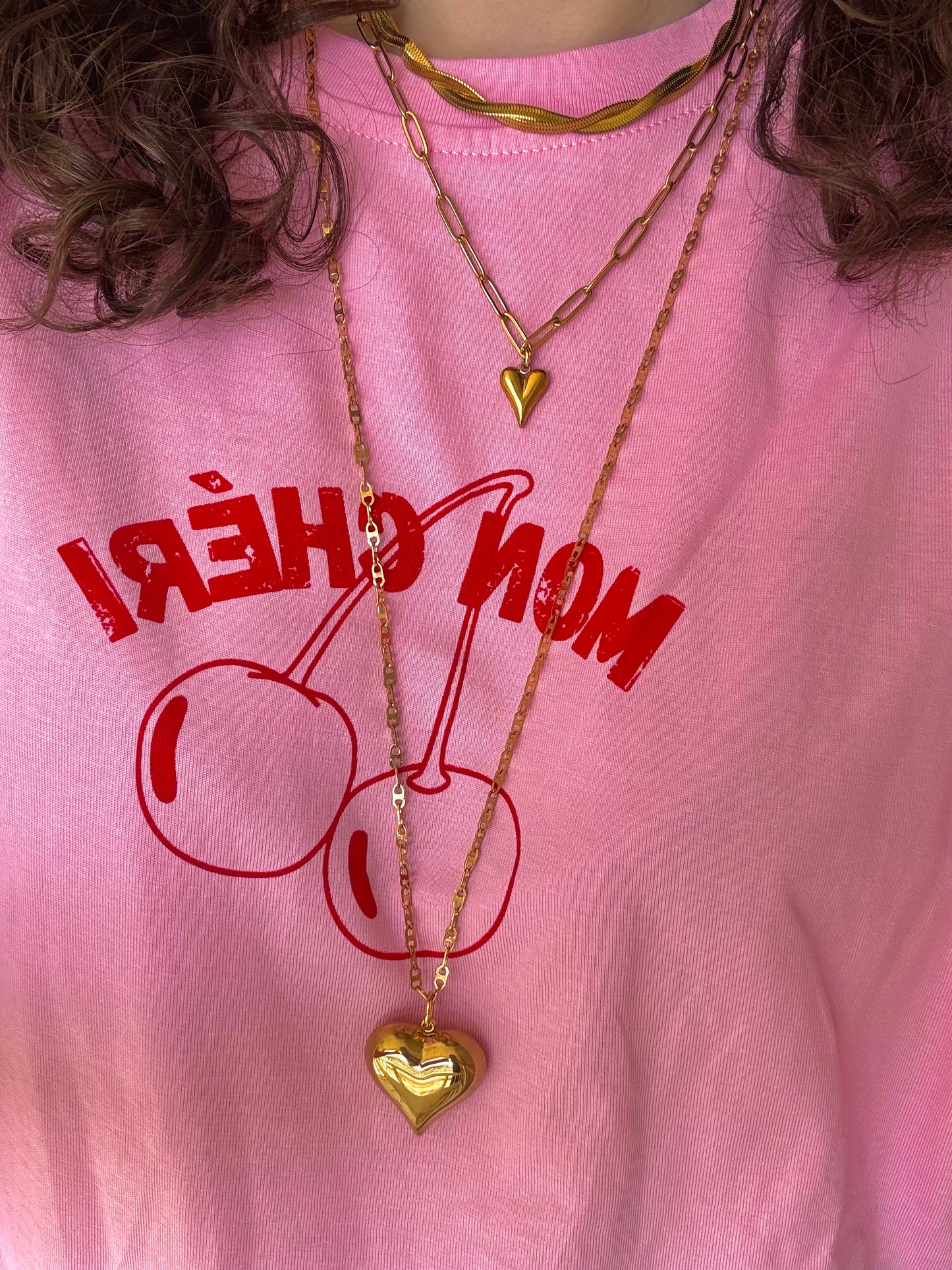 ‘BABE’ ketting - goud/zilver