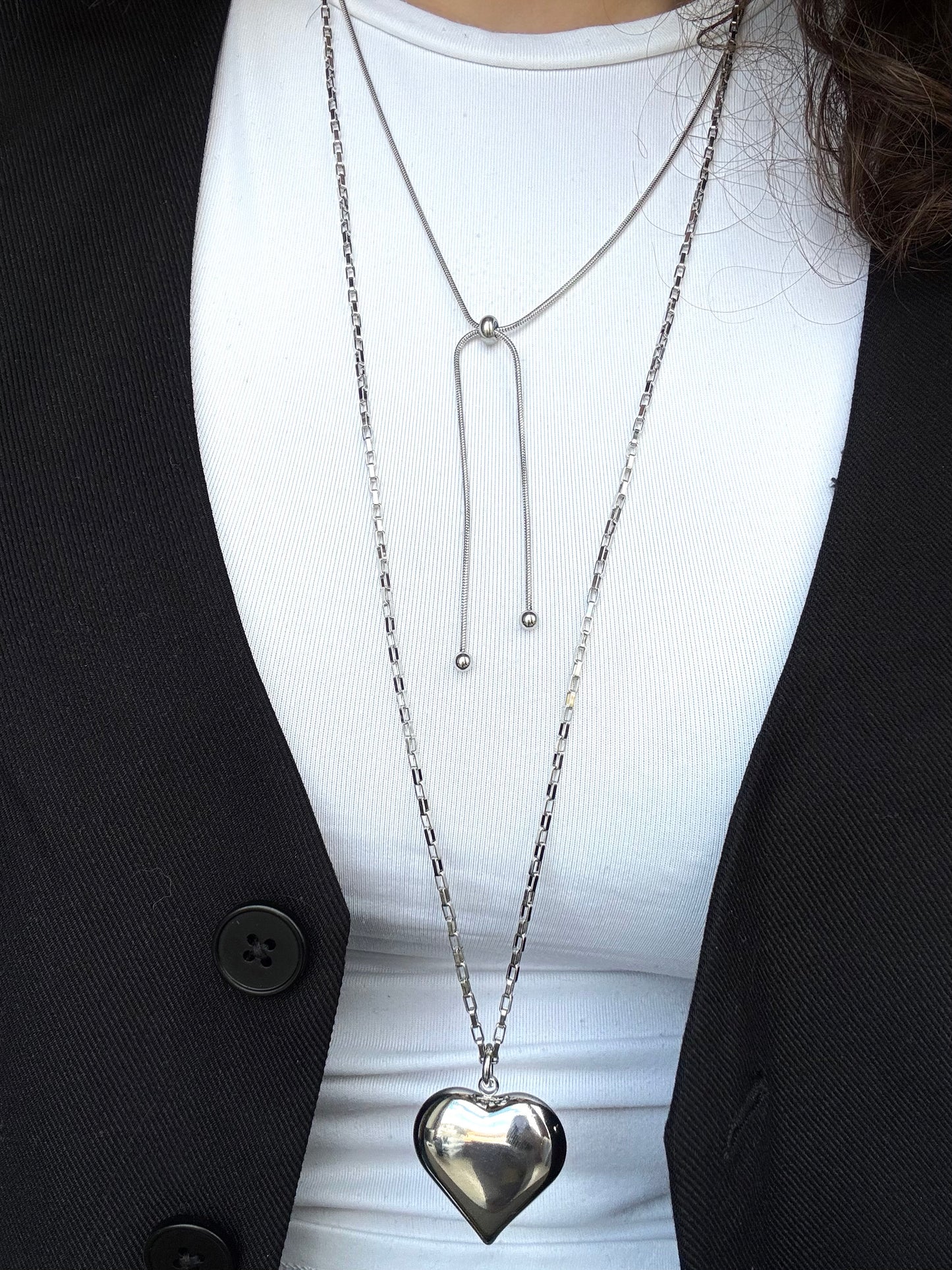 ‘MAE’ ketting - zilver