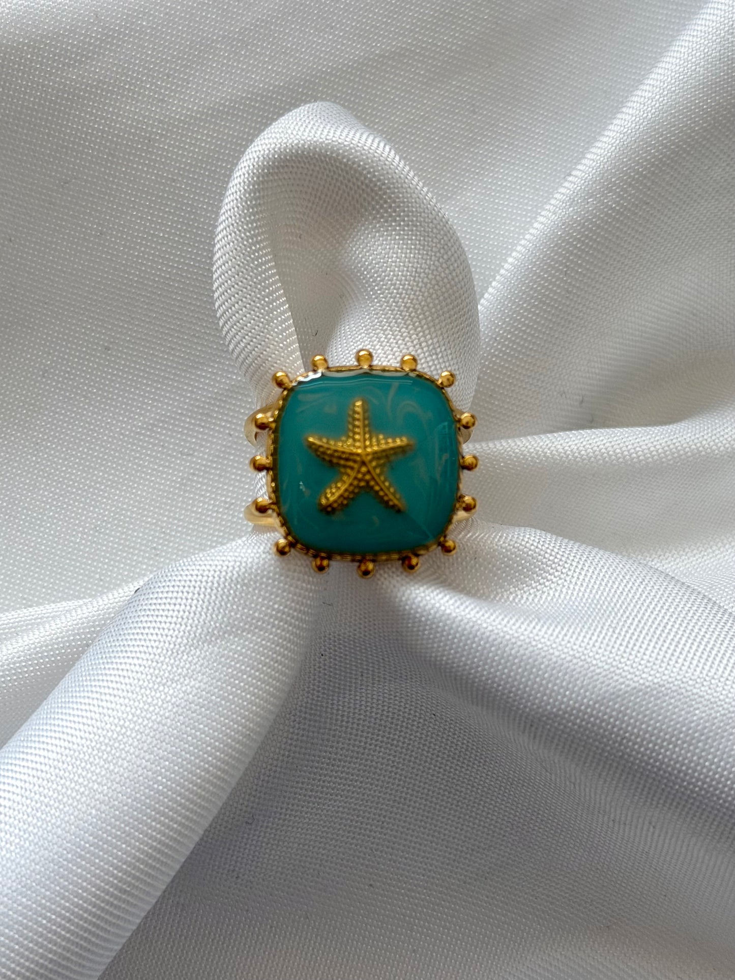 ‘AQUA’ ring - goud