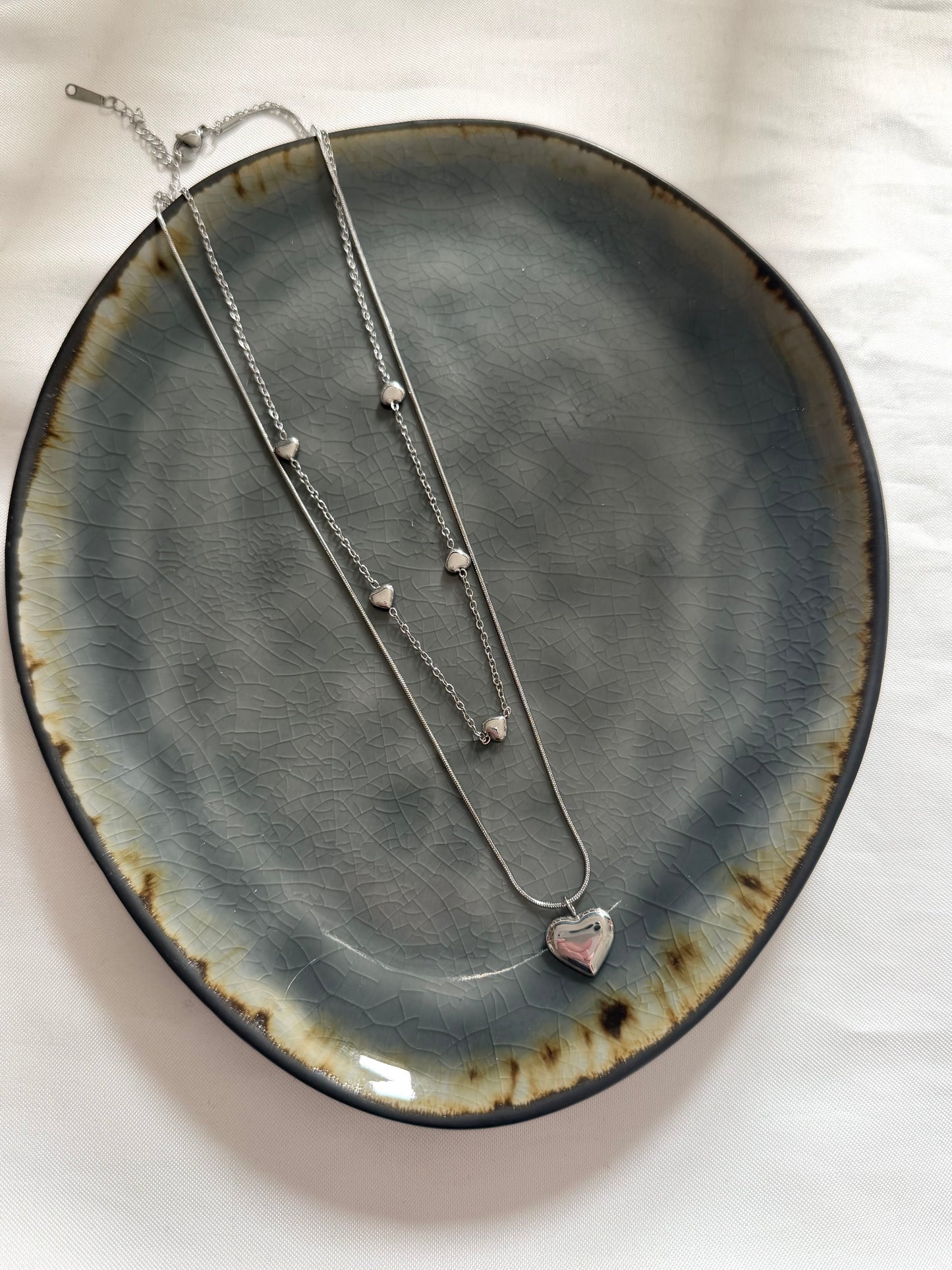 ‘LOVE CHAIN’ ketting - goud/zilver