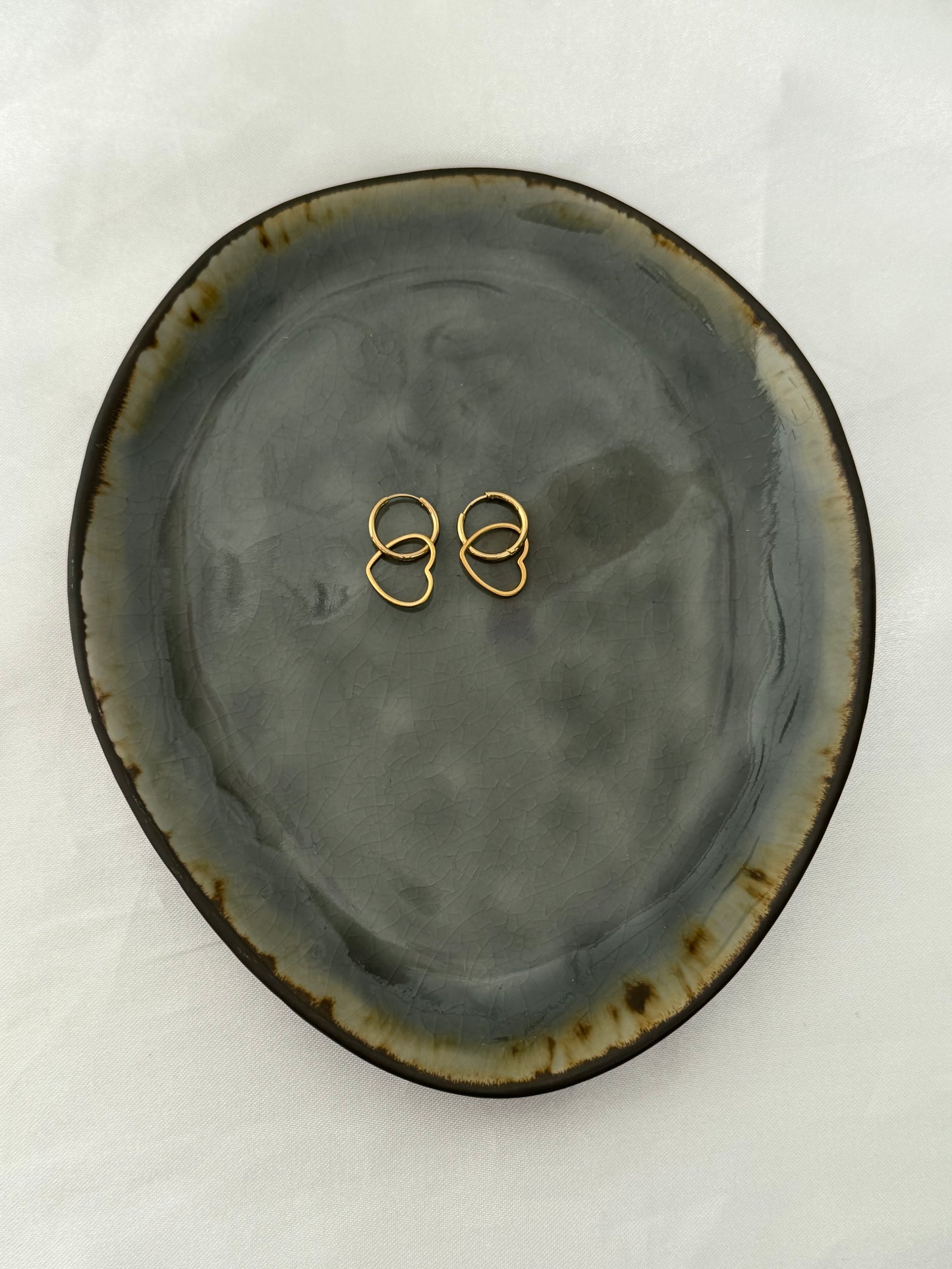 ‘FOREVER’ oorbellen - goud/zilver