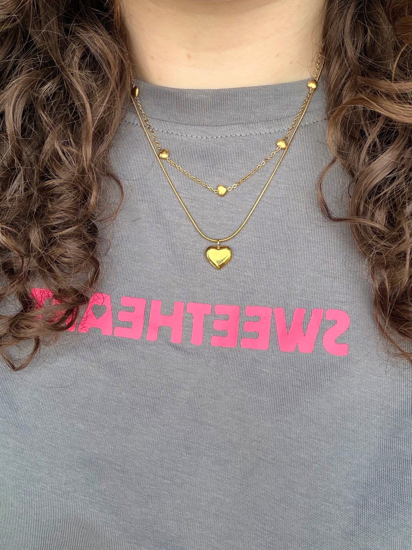 ‘LOVE CHAIN’ ketting - goud/zilver