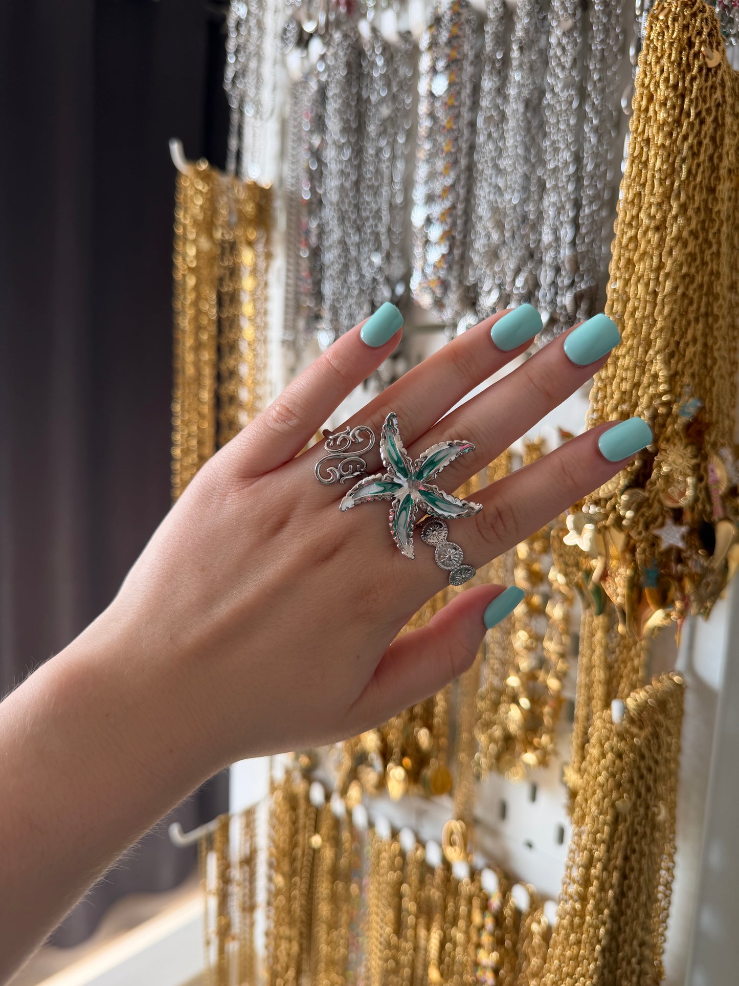 ‘ARIËL’ ring zilver - diverse kleuren
