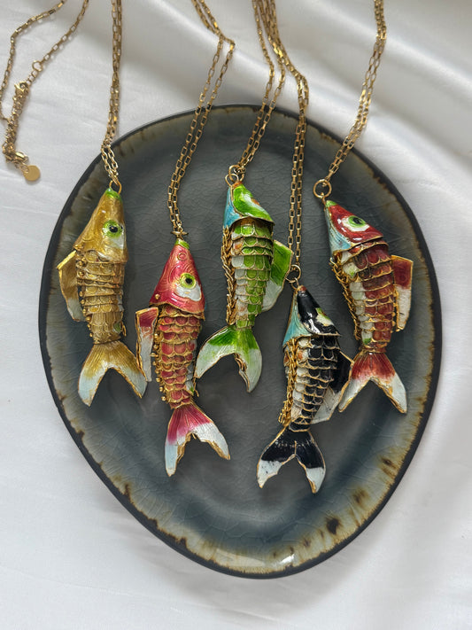 ‘BIG FISH’ ketting - goud