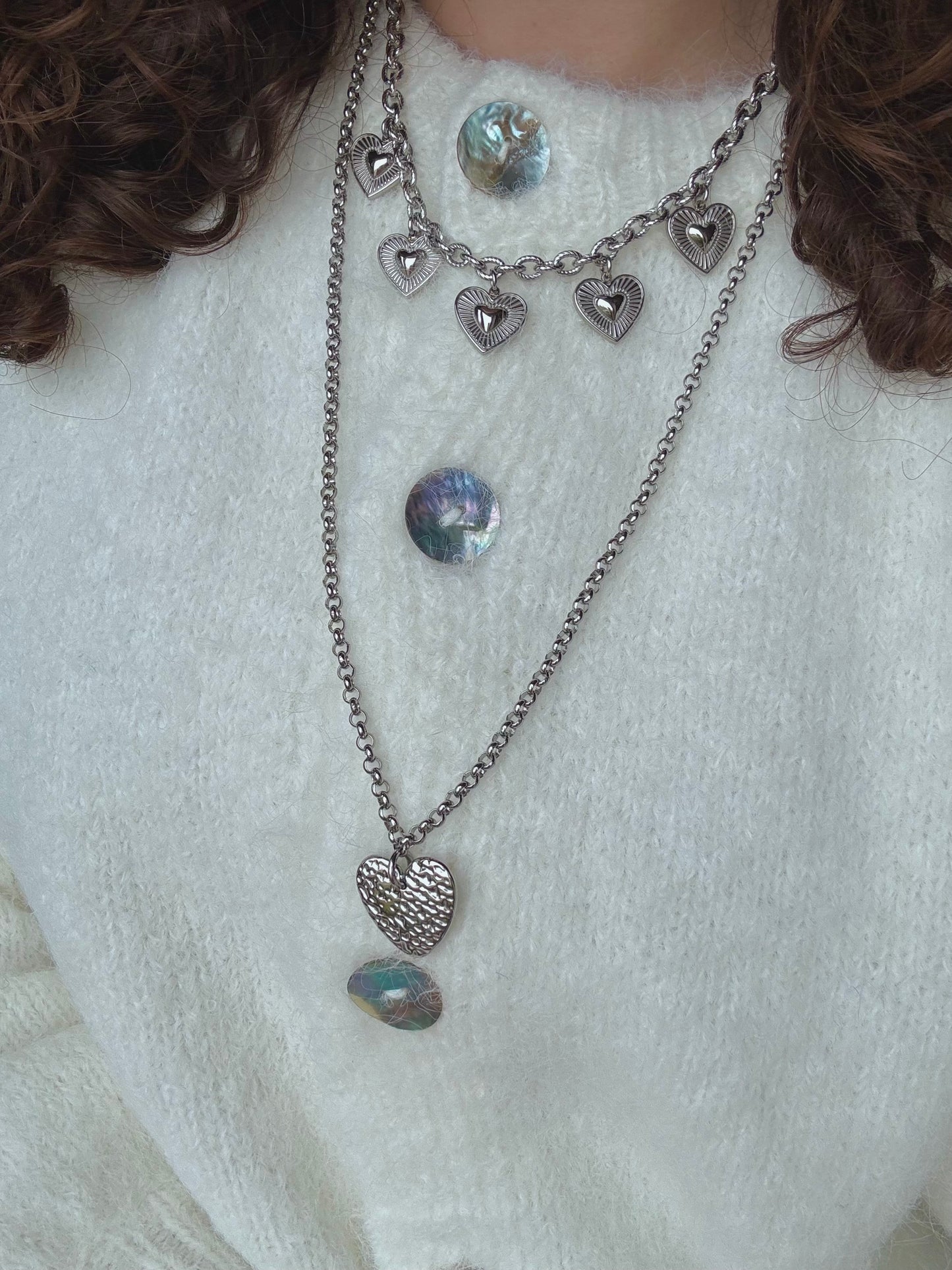 ‘SWEETHEART’ ketting - goud/zilver