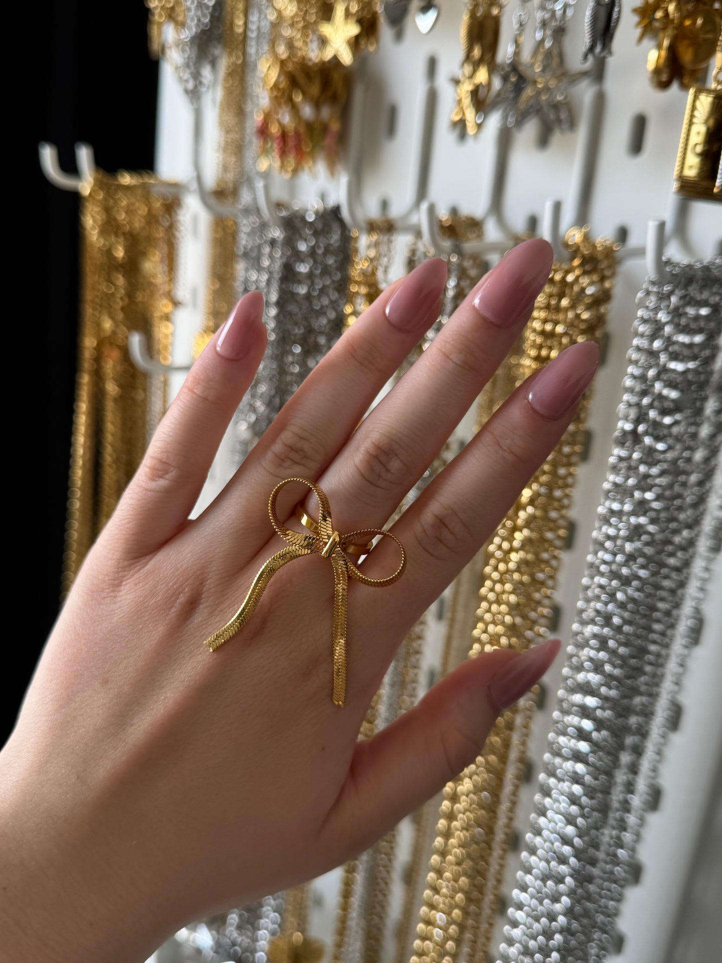 ‘PARTY BOW’ ring - goud