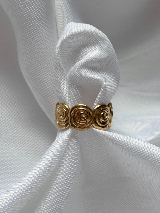 ‘SWIRL’ ring - goud