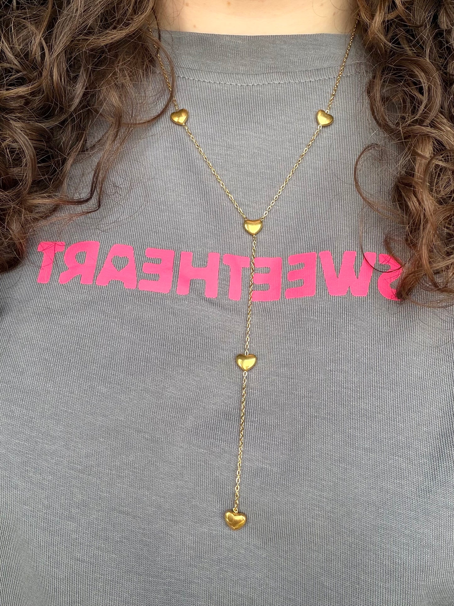 ‘FALL IN LOVE’ ketting - goud