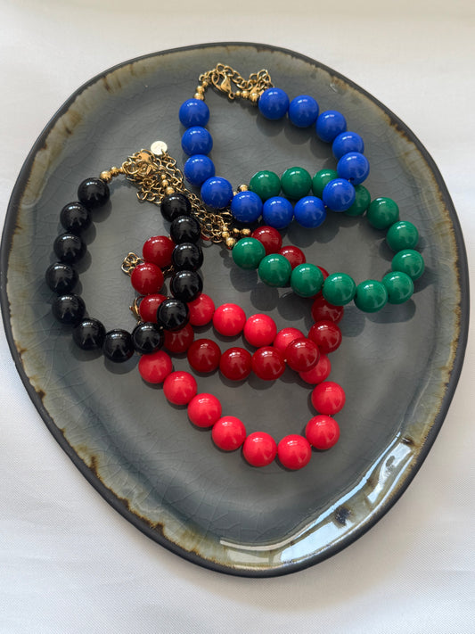 ‘BIG BEADS’ armband - diverse kleuren