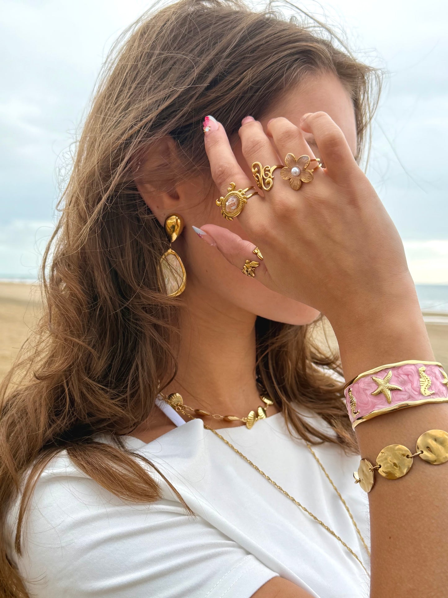 ‘DOTS’ armband - goud