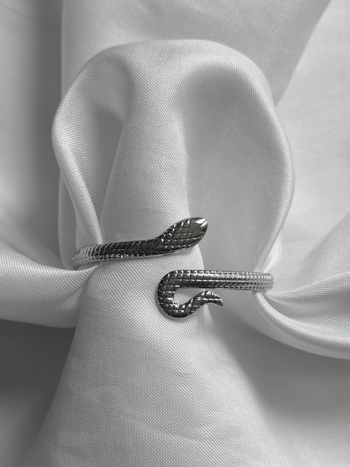 'SNAKE' bangle - goud/zilver