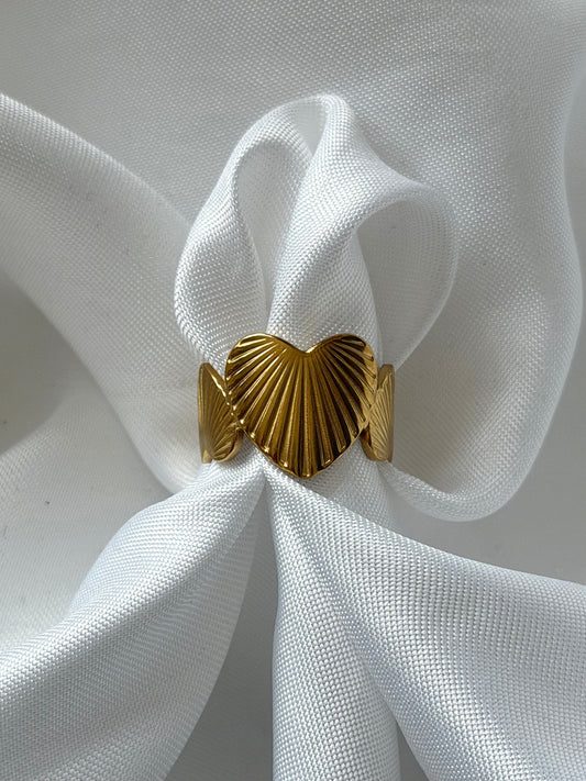 ‘VALENTINE’ ring - goud/zilver