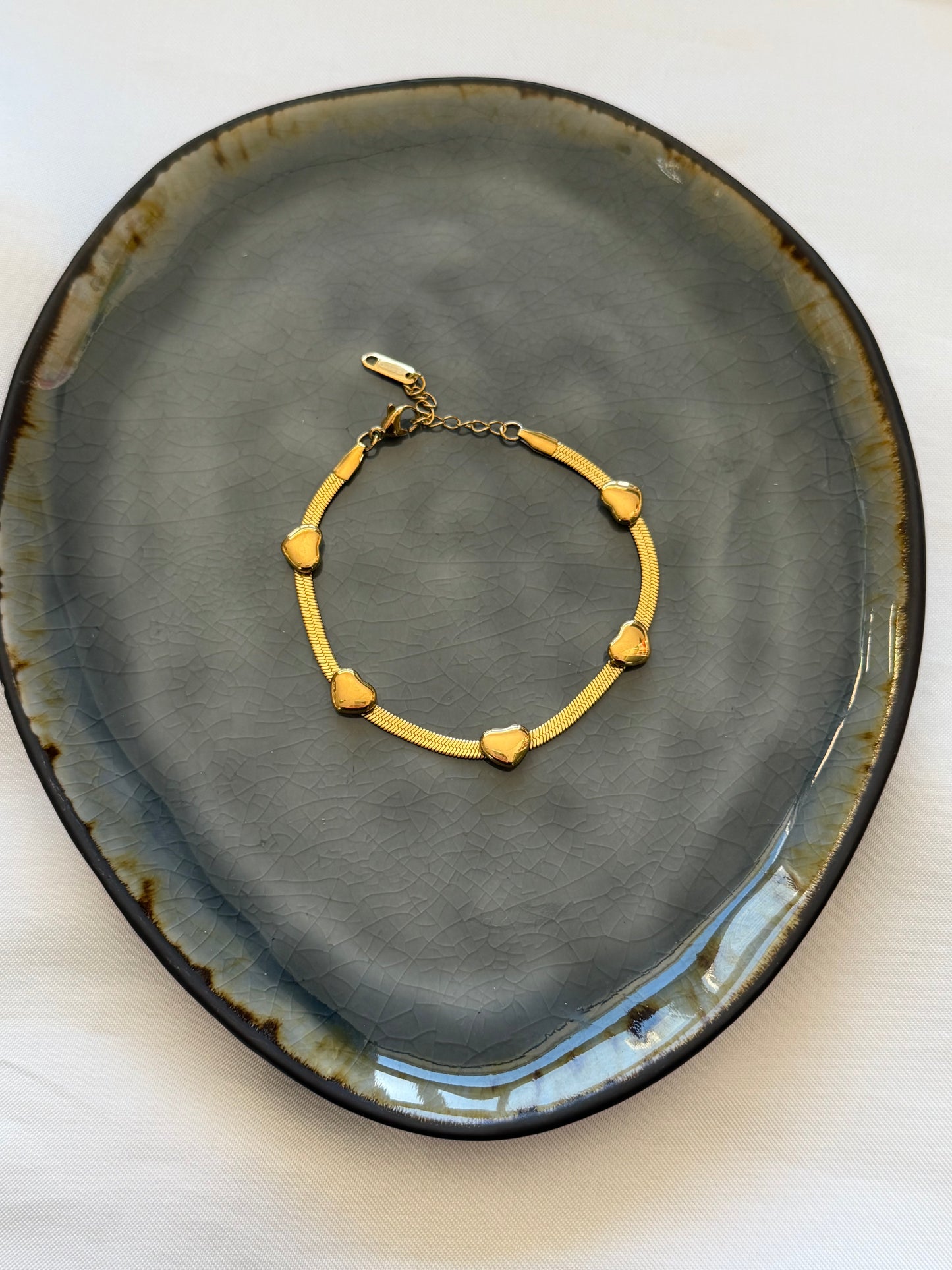 ‘HARTJES VISSENGRAAT’ armband - goud