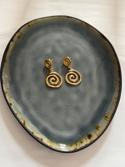 ‘SPIRAL’ oorbellen - goud