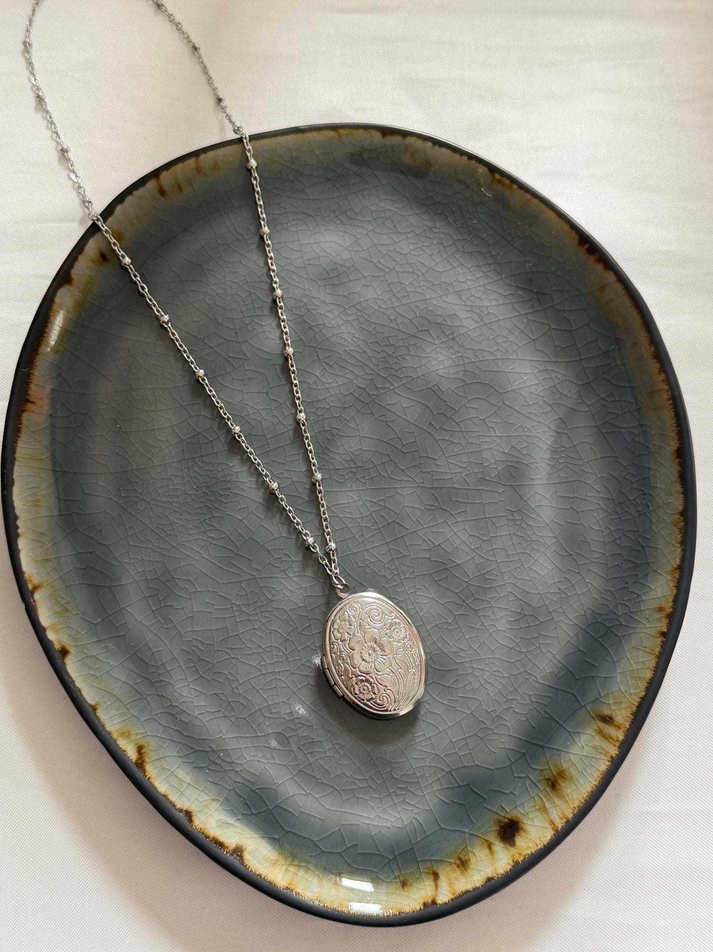 'LOCKED' ketting - zilver