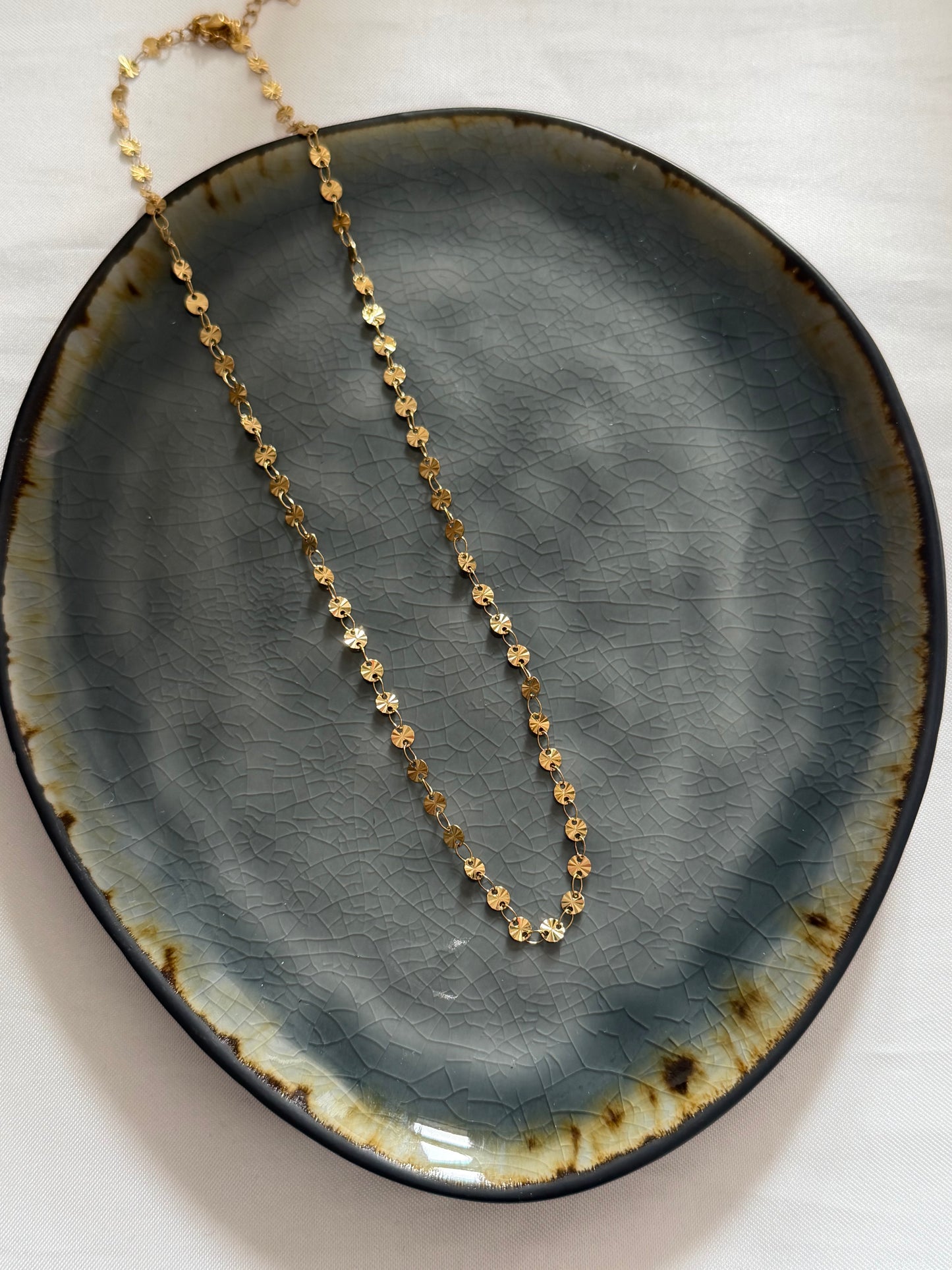 'SMALL DISCO' ketting - goud