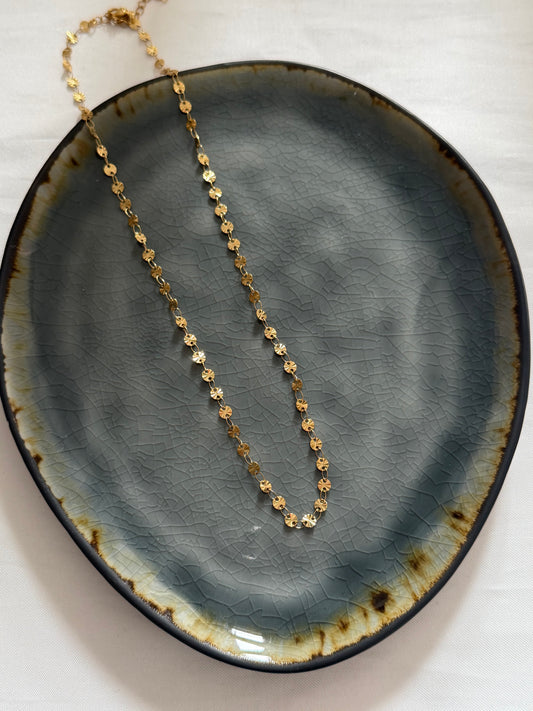 'SMALL DISCO' ketting - goud
