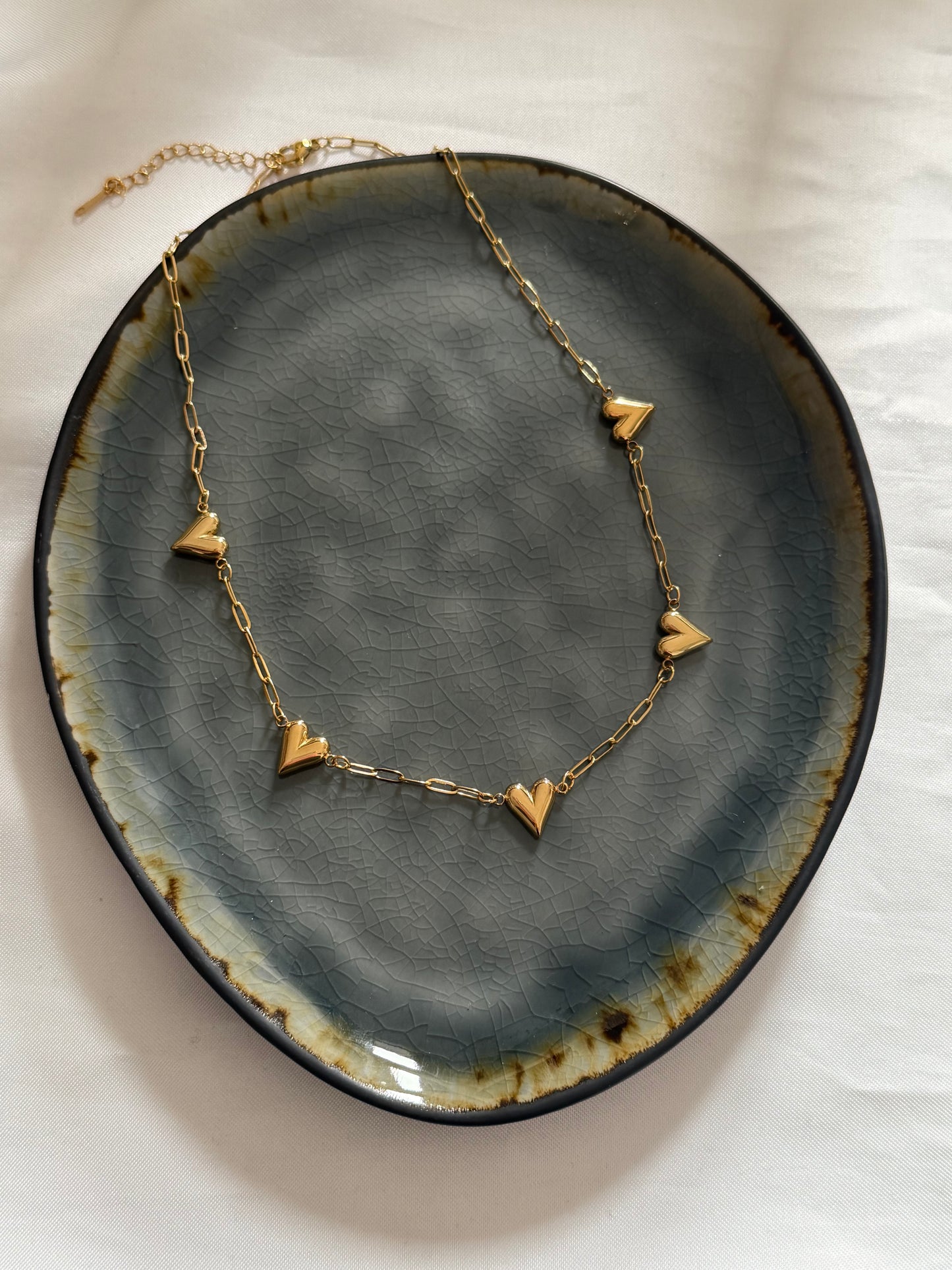 'HEART CHAIN' ketting - goud