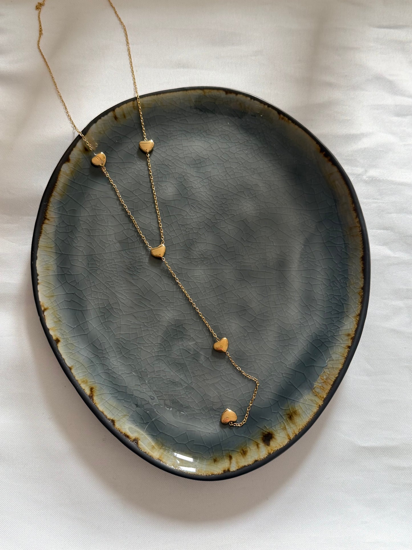 ‘FALL IN LOVE’ ketting - goud