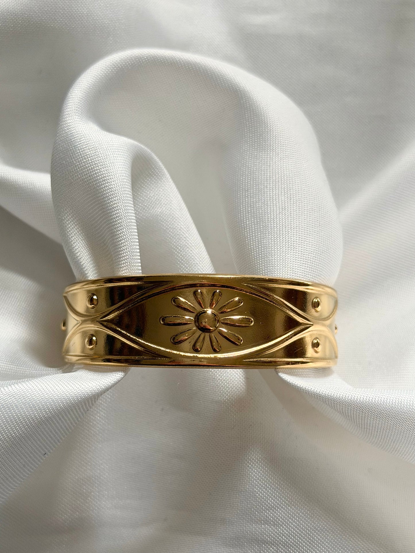 'FLORA' bangle - goud/zilver