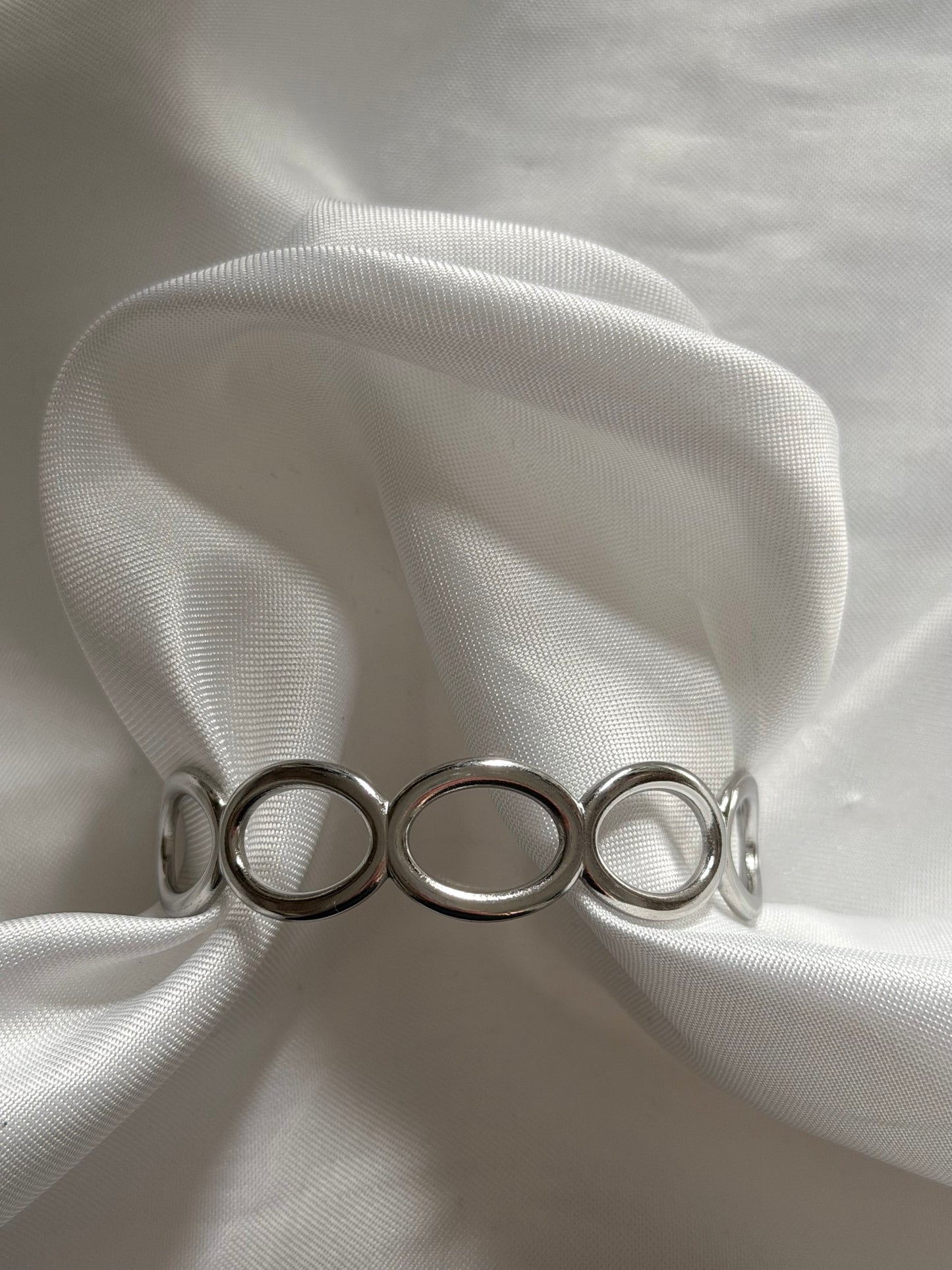 ‘OVAL’ bangle - goud/zilver
