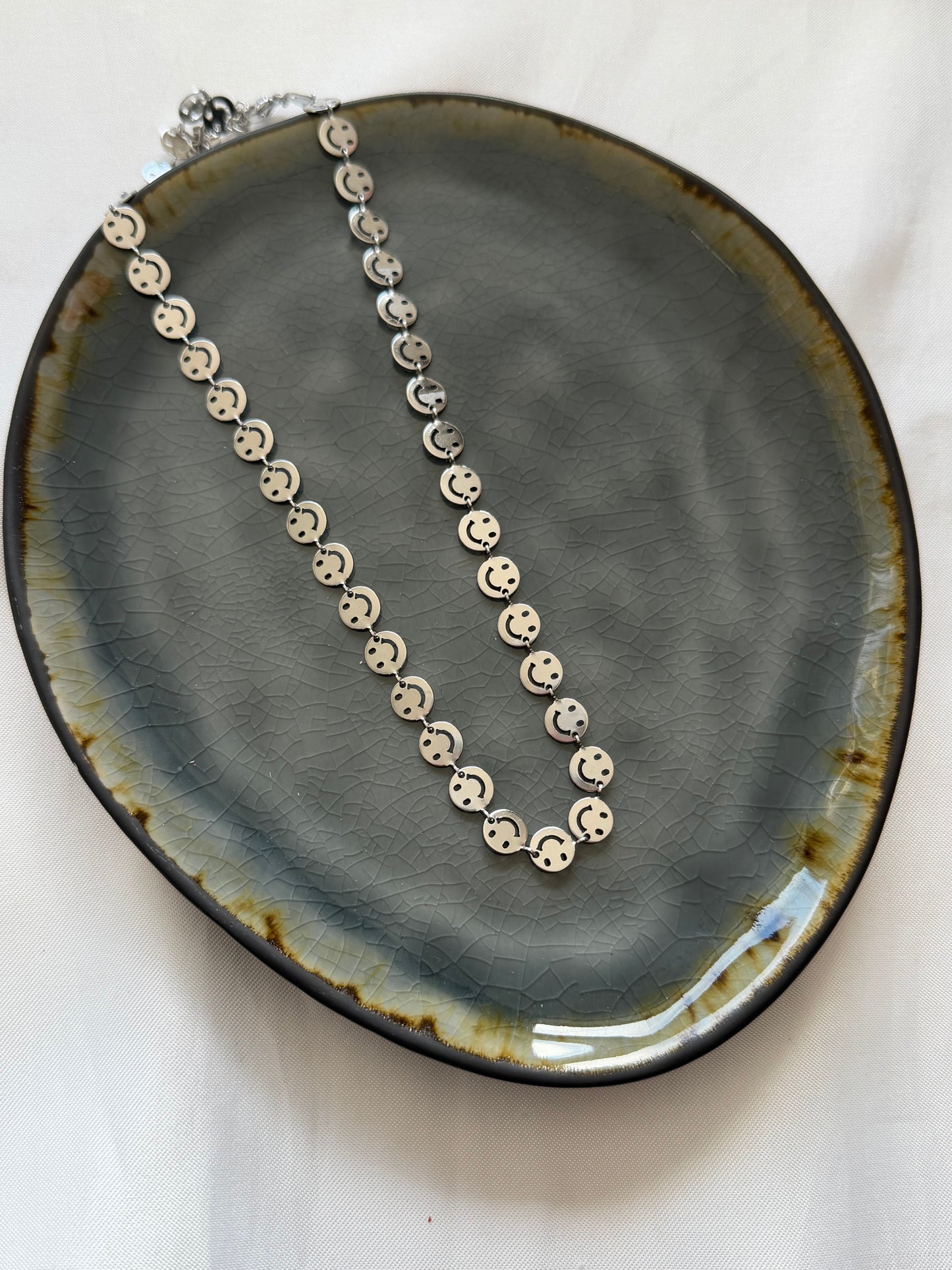‘SMILE’ ketting - zilver
