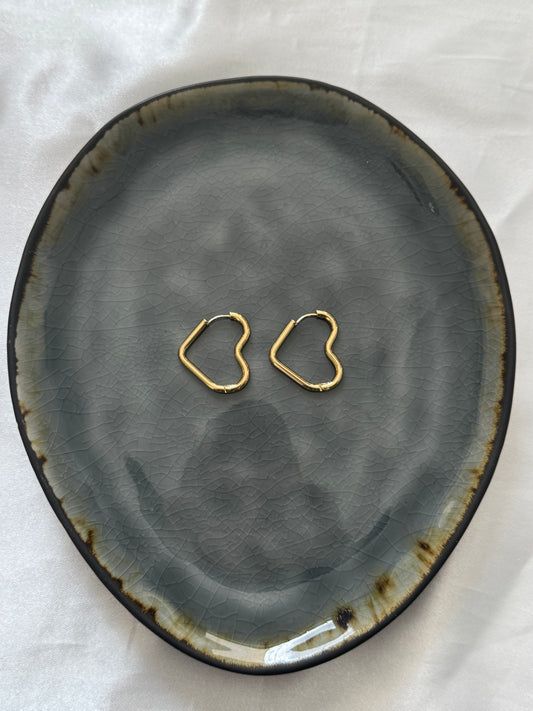 ‘CLASSY HEART’ oorbellen - goud