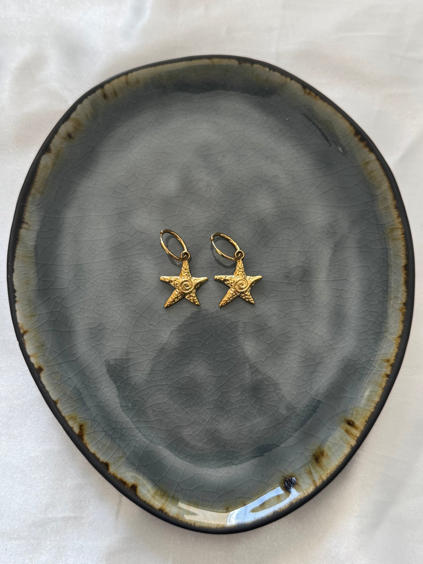 ‘CELINE’ oorbellen - goud/zilver