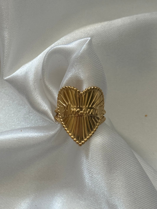 ‘AMOUR’ ring - goud