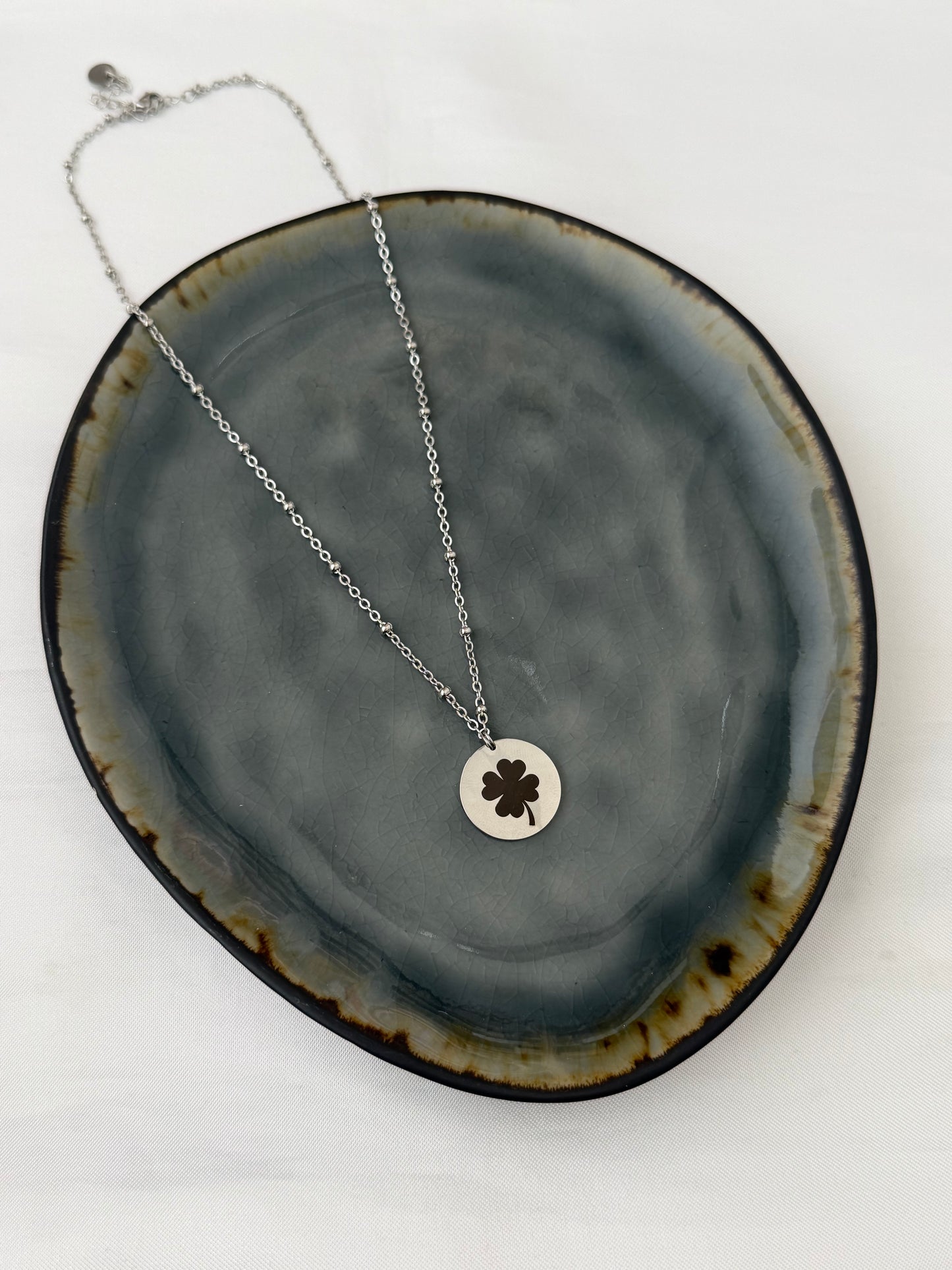 ‘KLAVERTJE VIER’ ketting - goud/zilver
