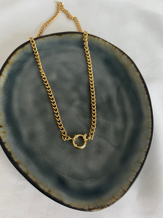 ‘CLASSY CHAIN’ ketting - goud/zilver