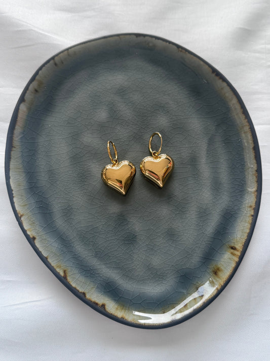 ‘CLASSIC HEART’ oorbellen - goud