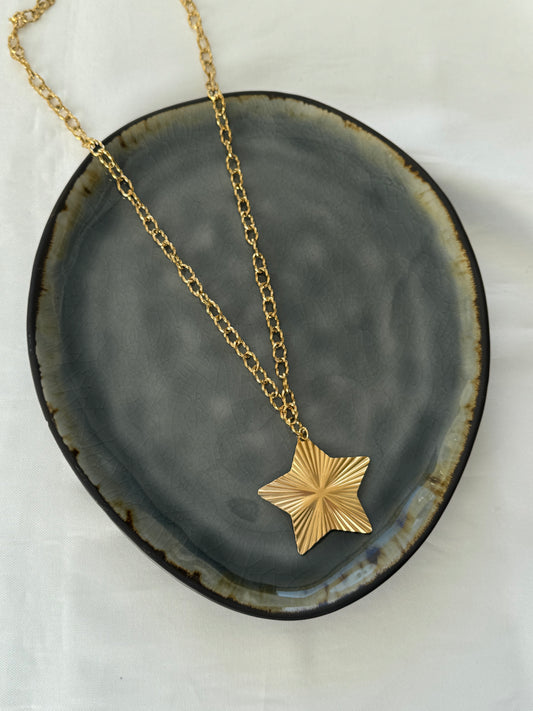 ‘BIG STAR’ ketting - goud