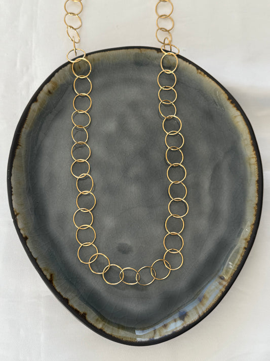 ‘DIVA’ ketting - goud/zilver