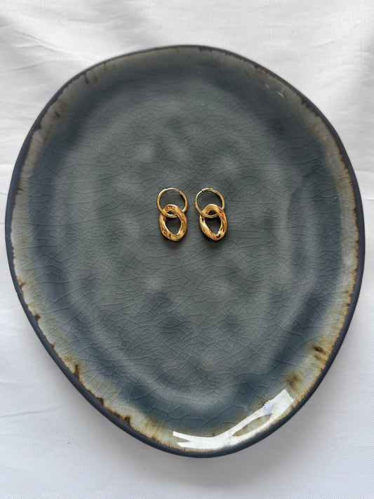 ‘DOTS’ oorbellen - goud