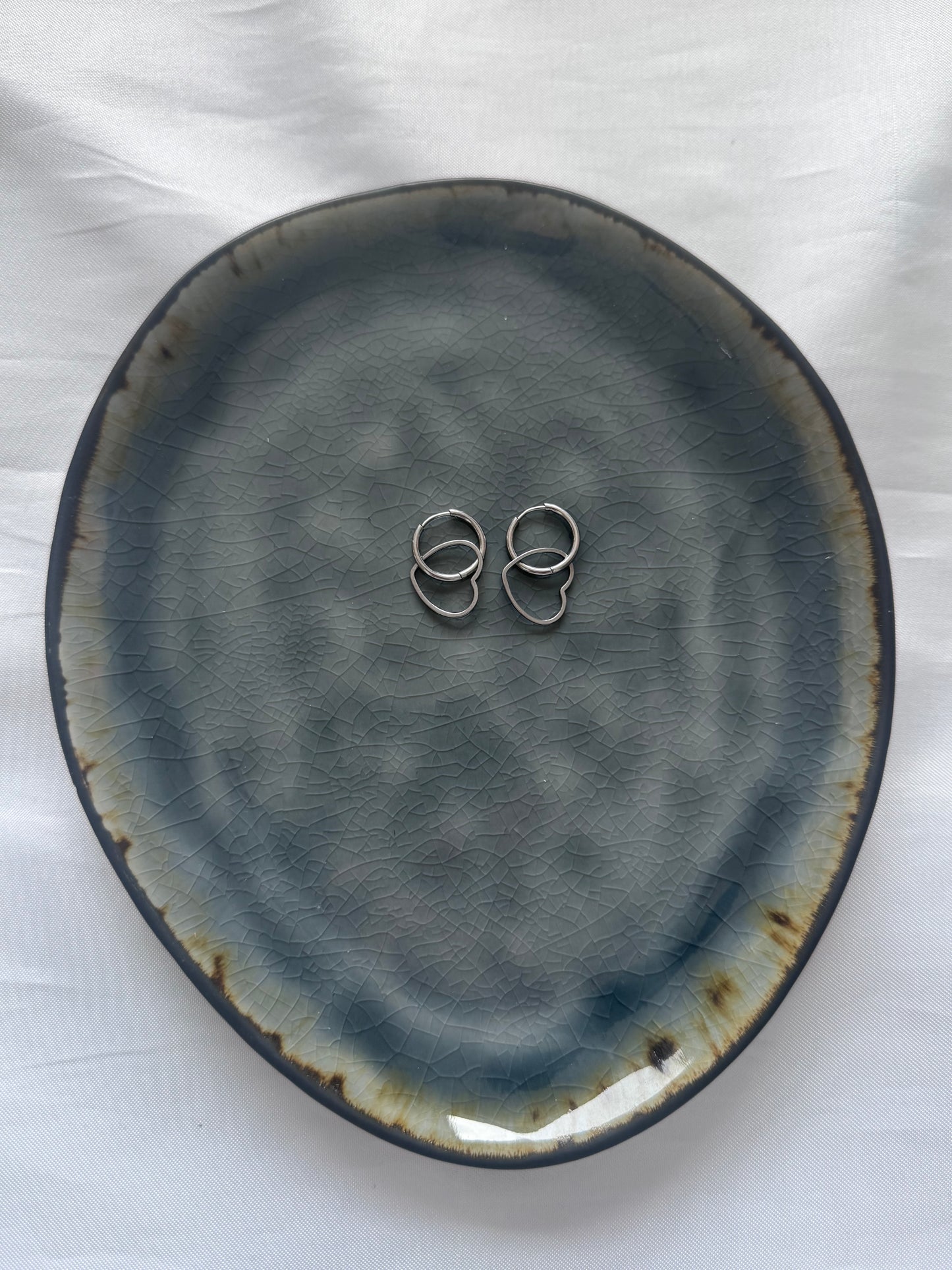 ‘FOREVER’ oorbellen - goud/zilver