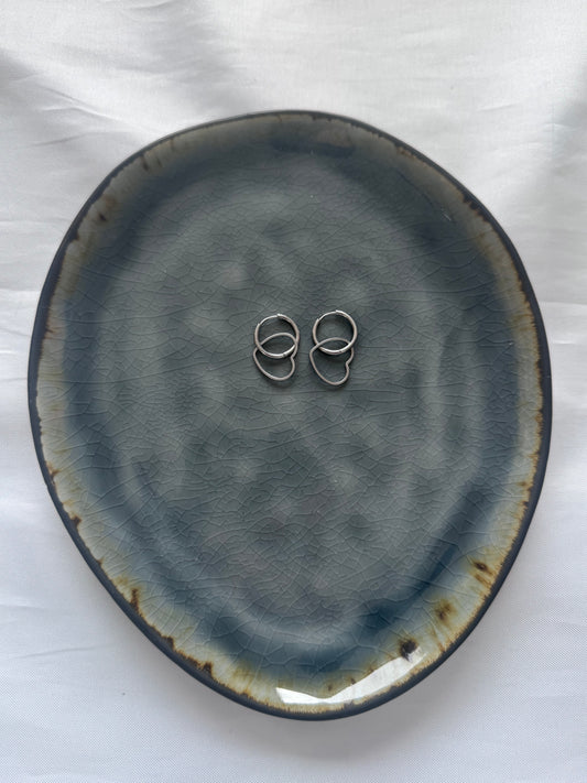 ‘FOREVER’ oorbellen - goud/zilver