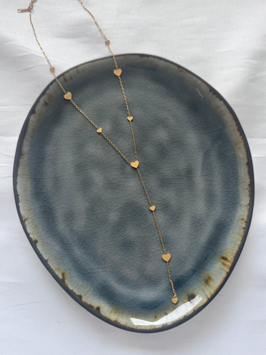 ‘LITTLE HEARTS’ ketting - goud