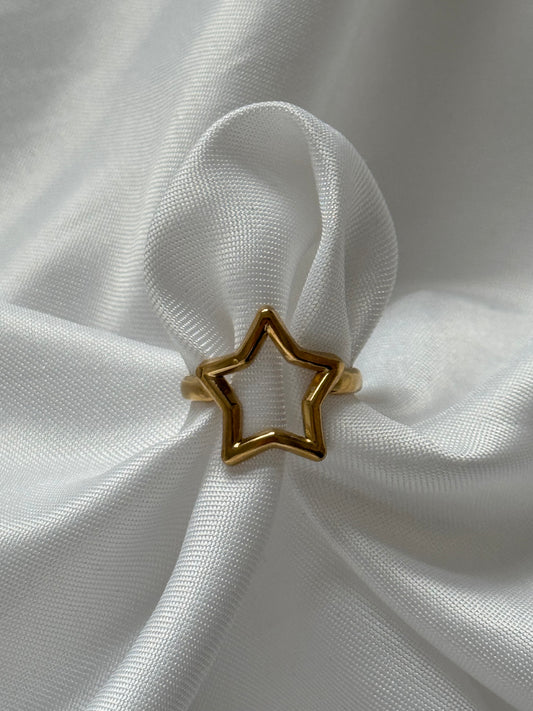 ‘STER’ ring - goud/zilver
