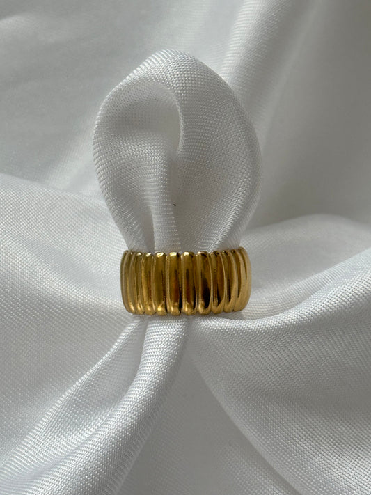 ‘CHUNKY’ ring - goud/zilver