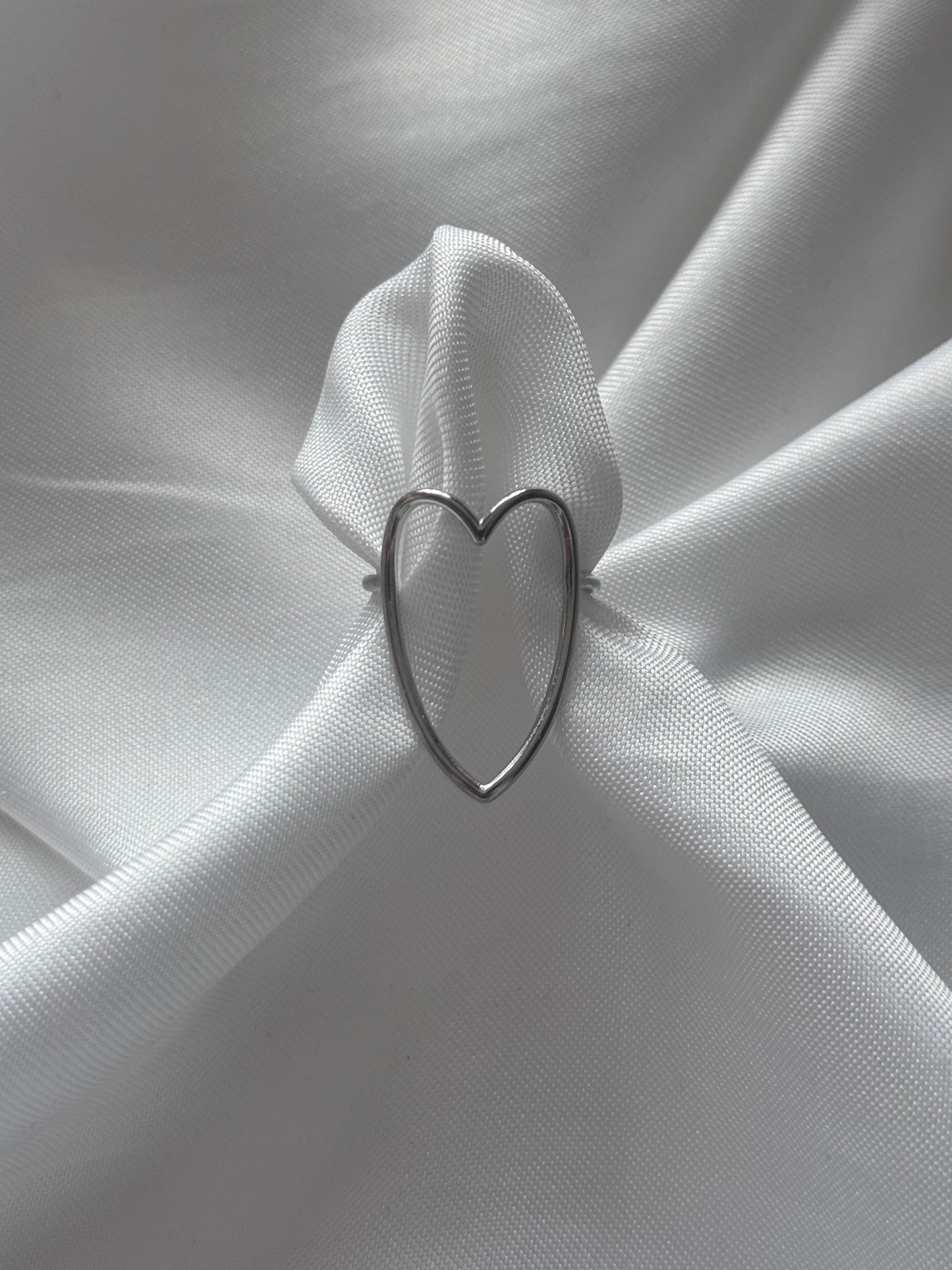 ‘CLASSY HEART’ ring - goud/zilver