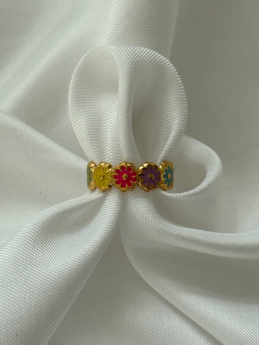 ‘HAPPY FLOWER’ ring - goud